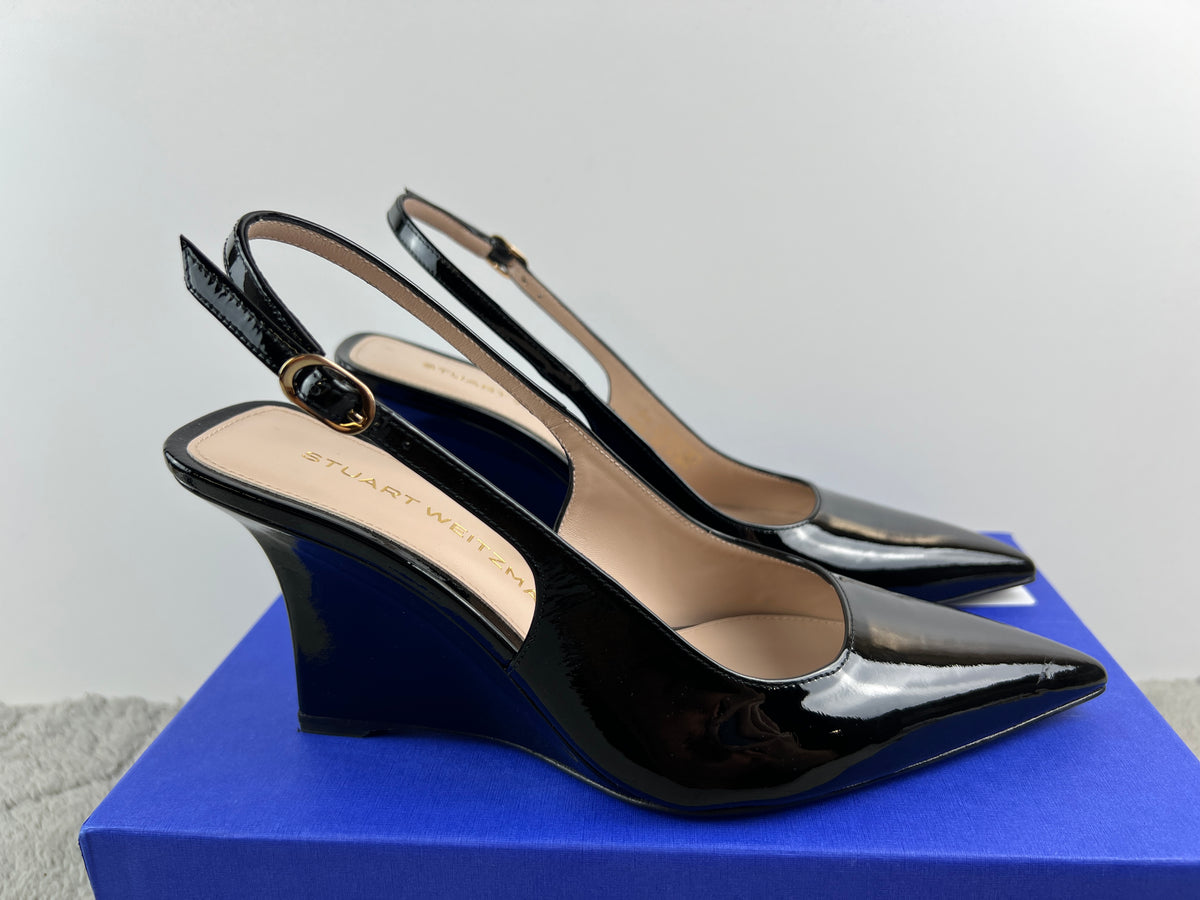 Stuart Weitzman Vinnie Sling Wedge 85