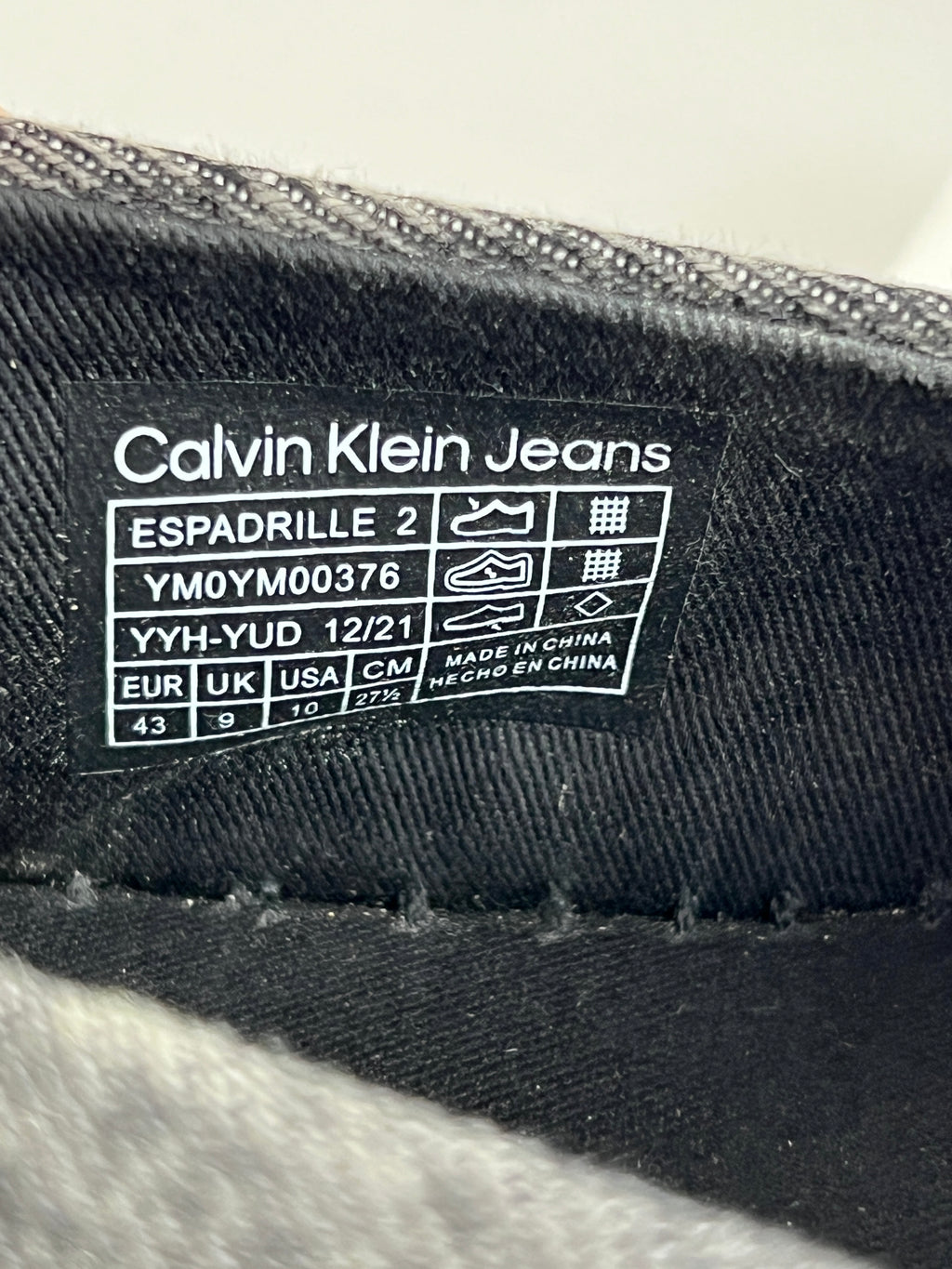 CALVIN KLEIN ESPADRILLE