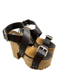 Moschino Cork Buckle Platform Sandals